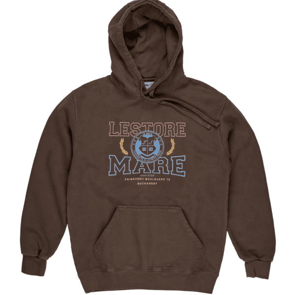 Le Store College Design Brown Hoodie