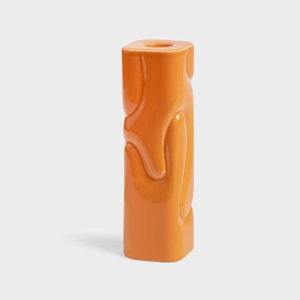 Klevering Puffy Orange Candle Holder