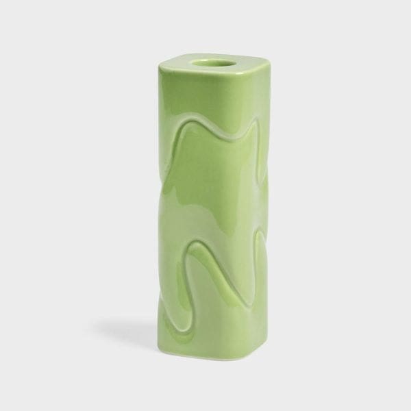 Klevering Puffy Green Candle Holder
