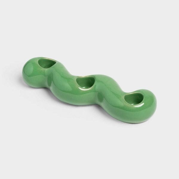 Klevering Scribble Green Candle Holder