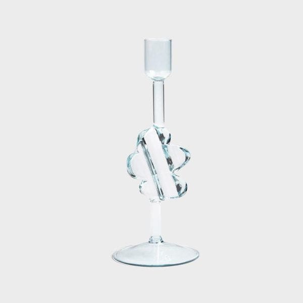 Klevering Puddle Light Blue Candle Holder