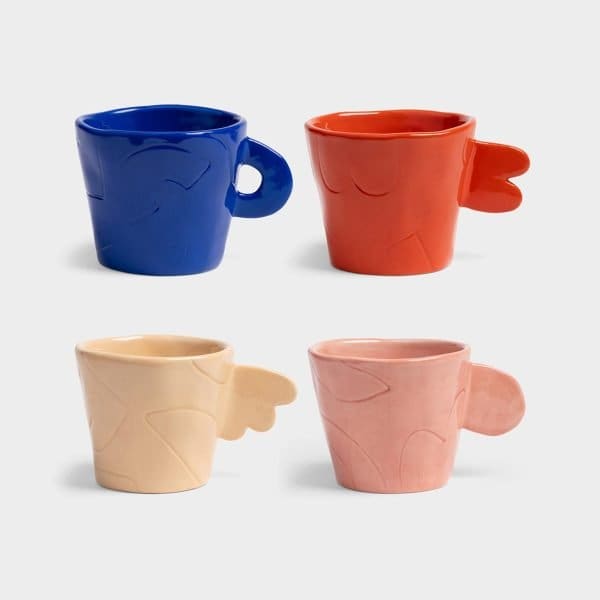 Klevering Etch Mug Set (4 pieces)