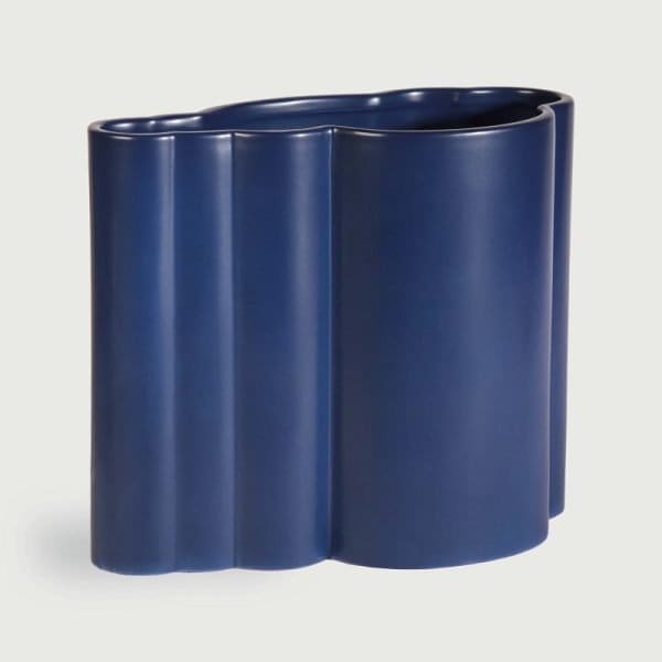 Klevering Billow Blue Dolomite Vase