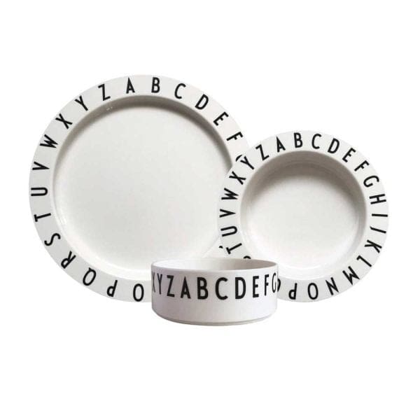 Design Letters Eat & Learn Kids’ Plates Set (3 pieces)