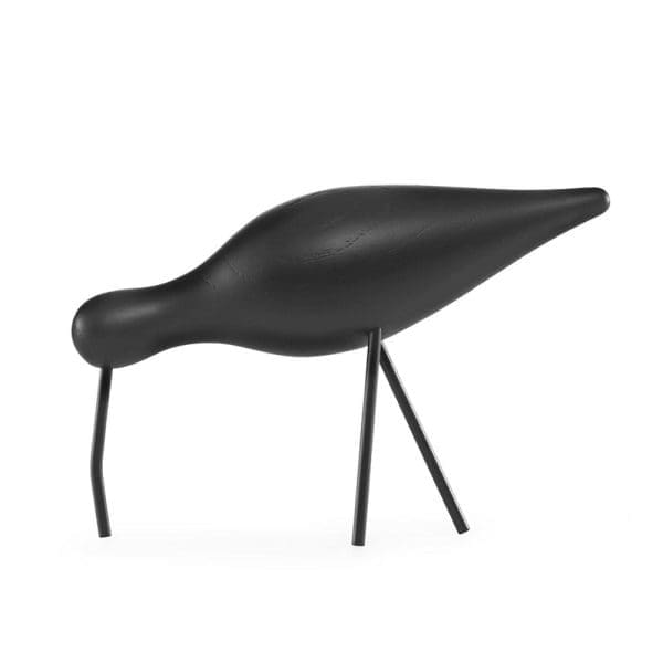 Normann Black Shorebird Decoration - L