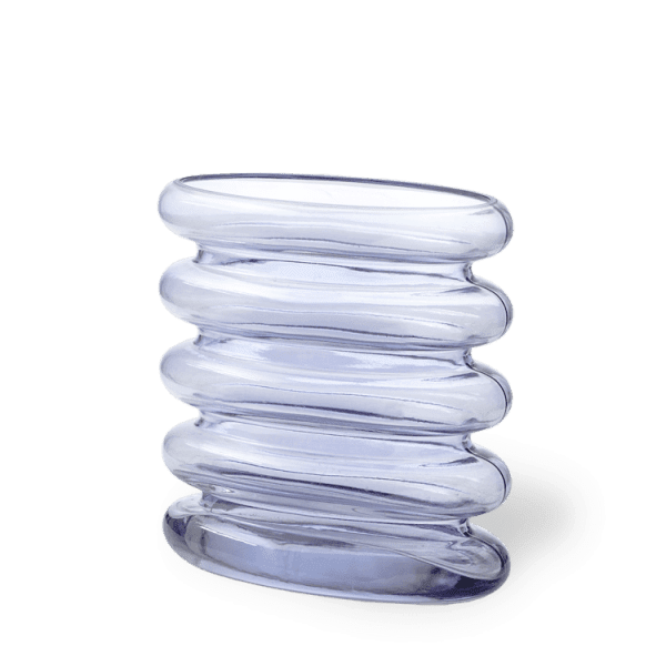 Stences Repeat Blue Glass Vase