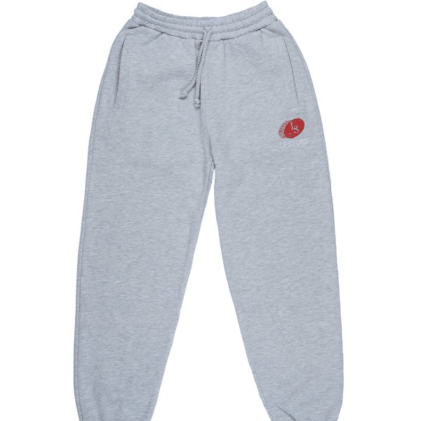 LeStore Grey Red Champ Sweatpants