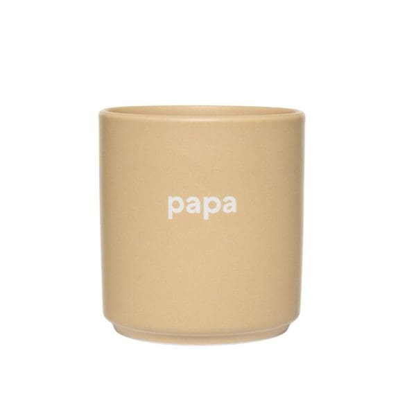 Design Letters VIP Favourite Papa Beige Porcelain Cup