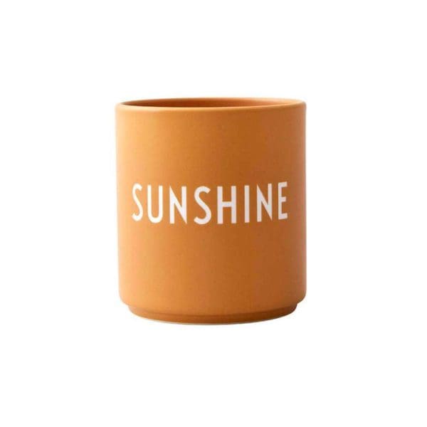 Design Letters Favourite Sunshine Orange Porcelain Cup